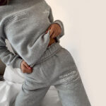 Streetwear Women Loose Joggers Casual Letter Print High Waist Hoodie Pants Female Cotton Sport Cargo Strack Sweat Pants