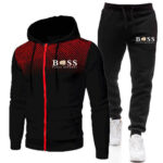 2022 Classic Design Brand Sportswear Men's Suit Long Sleeve Zipper