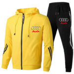 2022 Moda Casal Conjunto Esportivo Novo Moletom Audi Impresso Moletom